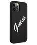 Original Case IPHONE 12 PRO MAX Guess Hardcase Silicone Vintage (GUHCP12LLSVSBW) black 3700740495292