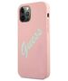 Original Case IPHONE 12 PRO MAX Guess Hardcase Silicone Vintage (GUHCP12LLSVSPG) pink 3700740495209