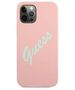 Original Case IPHONE 12 PRO MAX Guess Hardcase Silicone Vintage (GUHCP12LLSVSPG) pink 3700740495209