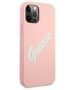 Original Case IPHONE 12 PRO MAX Guess Hardcase Silicone Vintage (GUHCP12LLSVSPG) pink 3700740495209