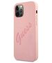 Original Case IPHONE 12 PRO MAX Guess Hardcase Script Vintage (GUHCP12LLSVSPI) pink 3700740495148