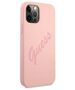 Original Case IPHONE 12 PRO MAX Guess Hardcase Script Vintage (GUHCP12LLSVSPI) pink 3700740495148