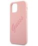 Original Case IPHONE 12 PRO MAX Guess Hardcase Script Vintage (GUHCP12LLSVSPI) pink 3700740495148