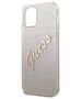 Original Case IPHONE 12 PRO MAX Guess Hardcase Glitter Gradient Script (GUHCP12LPCUGLSGO) gold 3700740494752