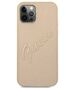 Original Case IPHONE 12 / 12 PRO Guess Hardcase Saffiano Vintage Script (GUHCP12MRSAVSLG) gold 3666339004422