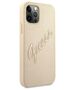 Original Case IPHONE 12 / 12 PRO Guess Hardcase Saffiano Vintage Script (GUHCP12MRSAVSLG) gold 3666339004422