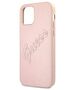 Original Case IPHONE 12 / 12 PRO Guess Hardcase Saffiano Vintage Script (GUHCP12MRSAVSRG) pink 3666339002725