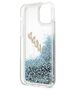 Original Case IPHONE 12 MINI Guess Hardcase Glitter Vintage Script (GUHCP12SGLVSBL) blue 3700740495308