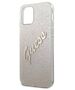 Original Case IPHONE 12 MINI Guess Hardcase Glitter Gradient Script (GUHCP12SPCUGLSGO) gold 3700740494738