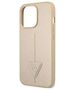 Original Case IPHONE 13 PRO Guess Hardcase Saffianotriangle Logo (GUHCP13LPSATLE) beige 3666339040338