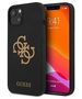 Original Case IPHONE 13 Guess Hard Case Silicone 4G Logo (GUHCP13MLS4GGBK) black 3666339024246