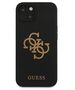 Original Case IPHONE 13 Guess Hard Case Silicone 4G Logo (GUHCP13MLS4GGBK) black 3666339024246