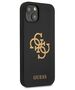 Original Case IPHONE 13 Guess Hard Case Silicone 4G Logo (GUHCP13MLS4GGBK) black 3666339024246