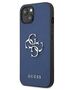 Original Case IPHONE 13 MINI Guess Hardcase Saffiano 4G Metal Logo (GUHCP13SSA4GSBL) blue 3666339024116