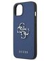 Original Case IPHONE 13 MINI Guess Hardcase Saffiano 4G Metal Logo (GUHCP13SSA4GSBL) blue 3666339024116