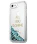 Original Case IPHONE 6 / 6S / 7 / 8 / SE 2020 / 2022 Guess Hard Case Liquid Glitter Party (GUHCP7GLUQBL) blue 3700740398302