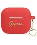 Original Case APPLE AIRPODS 3 Guess Silicone Charm Heart Collection (GUA3LSCHSR) red 3666339039110