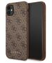 Original Case IPHONE 11 Guess Hard Case 4G Metal Gold Logo (GUHCN61G4GFBR) brown 3700740493915