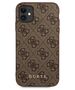 Original Case IPHONE 11 Guess Hard Case 4G Metal Gold Logo (GUHCN61G4GFBR) brown 3700740493915