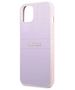 Original Case IPHONE 13 MINI Guess Saffiano Hot Stamp & Metal Logo (GUHCP13SPSASBPU) purple 3666339047849