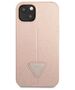 Original Case IPHONE 13 MINI Guess Hardcase Saffianotriangle Logo (GUHCP13SPSATLP) pink 3666339040390