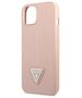 Original Case IPHONE 13 MINI Guess Hardcase Saffianotriangle Logo (GUHCP13SPSATLP) pink 3666339040390