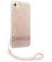 Case IPHONE SE 2022 / SE 2020 / 7 / 8 Guess Hardcase 4G Print Strap (GUOHCI8H4STP) pink 3666339055202