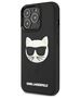 Original Case IPHONE 13 PRO Karl Lagerfeld Hardcase 3D Rubber Choupette (KLHCP13LCH3DBK) black 3666339028152