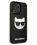 Original Case IPHONE 13 PRO Karl Lagerfeld Hardcase 3D Rubber Choupette (KLHCP13LCH3DBK) black 3666339028152