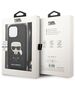 Original Case IPHONE 13 PRO Karl Lagerfeld Hardcase Leather Monogram Patch And Cord Iconik (KLHCP13LCMNIPK) black 3666339049904