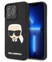 Original Case IPHONE 13 PRO Karl Lagerfeld Hardcase 3D Rubber Karl`s Head (KLHCP13LKH3DBK) black 3666339028114