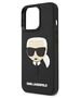 Original Case IPHONE 13 PRO Karl Lagerfeld Hardcase 3D Rubber Karl`s Head (KLHCP13LKH3DBK) black 3666339028114