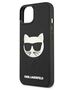 Original Case IPHONE 13 MINI Karl Lagerfeld Hardcase 3D Rubber Choupette (KLHCP13SCH3DBK) black 3666339028138