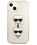 Original Case IPHONE 13 MINI Karl Lagerfeld Hardcase Glitter Karl`s & Choupette (KLHCP13SKCTUGLGO) gold 3666339028855