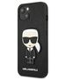 Original Case IPHONE 13 MINI Karl Lagerfeld Hardcase Saffiano Ikonik Karl's Patch (KLHCP13SOKPK) black 3666339028176