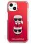 Original Case IPHONE 13 MINI Karl Lagerfeld Hardcase Karl&Choupette Head (KLHCP13STPE2TR) red 3666339048686