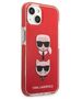 Original Case IPHONE 13 MINI Karl Lagerfeld Hardcase Karl&Choupette Head (KLHCP13STPE2TR) red 3666339048686