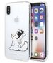 Original Case IPHONE X / XS Karl Lagerfeld Hardcase Choupette Fun (KLHCPXCFNRC) transparent 3700740435984