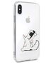 Original Case IPHONE X / XS Karl Lagerfeld Hardcase Choupette Fun (KLHCPXCFNRC) transparent 3700740435984