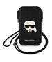 Bag Karl Lagerfeld 6,1" Hardcase Saffiano Ikonik Karl`s Head (KLHCP12MOPHKHK) black 3666339018610