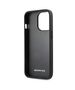 Case IPHONE 13 PRO Mercedes AMG Hardcase Leather Debossed Lines (AMHCP13LGSEBK) black 3666339018955