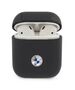 Original Case APPLE AIRPODS BMW Cover Geniune Leather Silver Logo (BMA2SSLNA) navy blue 3666339009434