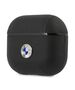 Original Case APPLE AIRPODS 3 BMW Cover Geniune Leather Silver Logo (BMA3SSLBK) black 3666339009427