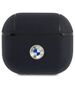 Original Case APPLE AIRPODS 3 BMW Cover Geniune Leather Silver Logo (BMA3SSLNA) navy blue 3666339009458