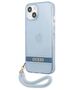 Case IPHONE 13 Guess Hardcase Translucent Stap (GUHCP13MHTSGSB) blue 3666339040680