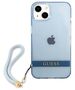 Case IPHONE 13 MINI Guess Hardcase Translucent Stap (GUHCP13SHTSGSB) blue 3666339040673