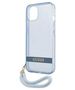 Case IPHONE 13 MINI Guess Hardcase Translucent Stap (GUHCP13SHTSGSB) blue 3666339040673