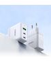 Wall Charger 65W 2x USB Type C PD + 1x USB QC Duzzona T1 white 6934913042472