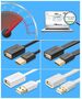 USB 2.0 extension cable UGREEN US103, 2m (black) 6957303813162