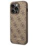 Original Case IPHONE 14 PRO Guess Hard Case 4G Metal Gold Logo brown 3666339094096